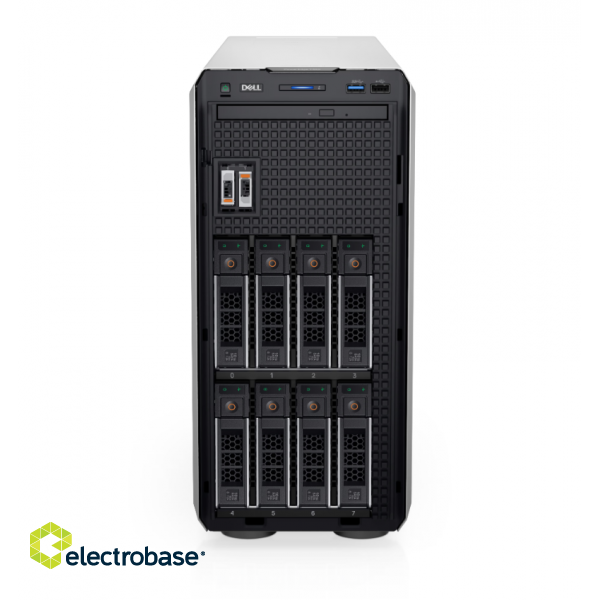 Dell | PowerEdge | T350 | Tower | Intel Xeon | E-2314 | 4C | 4T | Up to 8 x 3.5" | PERC H355 | iDRAC9 Enterprise | Power supply 2x700 W | Warranty ProSupport NBD Onsite 36 month(s) image 3