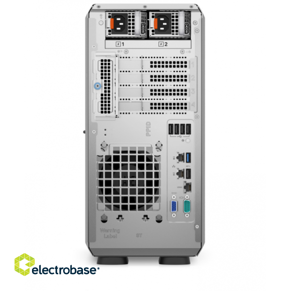 Dell | PowerEdge | T350 | Tower | Intel Xeon | E-2314 | 4C | 4T | Up to 8 x 3.5" | PERC H355 | iDRAC9 Enterprise | Power supply 2x700 W | Warranty ProSupport NBD Onsite 36 month(s) фото 4