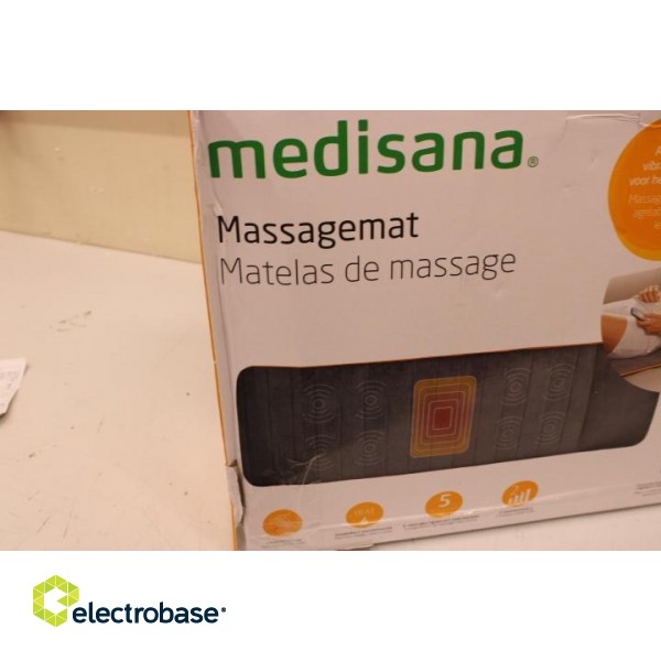 SALE OUT. Medisana | Vibration Massage Mat | MM 825 | Number of massage zones 4 | Number of power levels 2 | Heat function | Grey | DAMAGED PACKAGING image 2