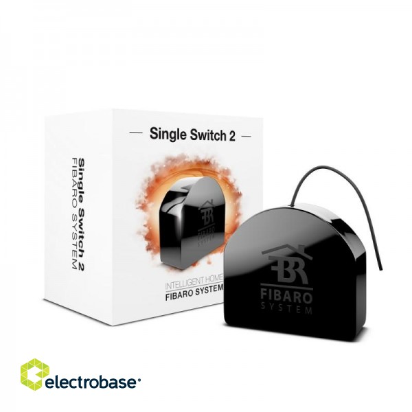 Fibaro | Single Switch 2 | Z-Wave | Black