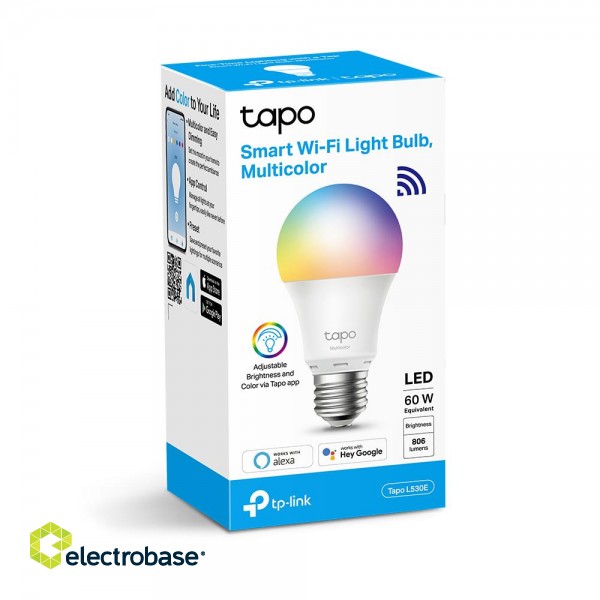 TP-LINK | Tapo L530E | Smart Wi-Fi Light Bulb | Multicolor image 2