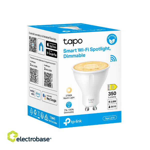 TP-LINK | Smart Wi-Fi Spotlight | Tapo L610 paveikslėlis 3