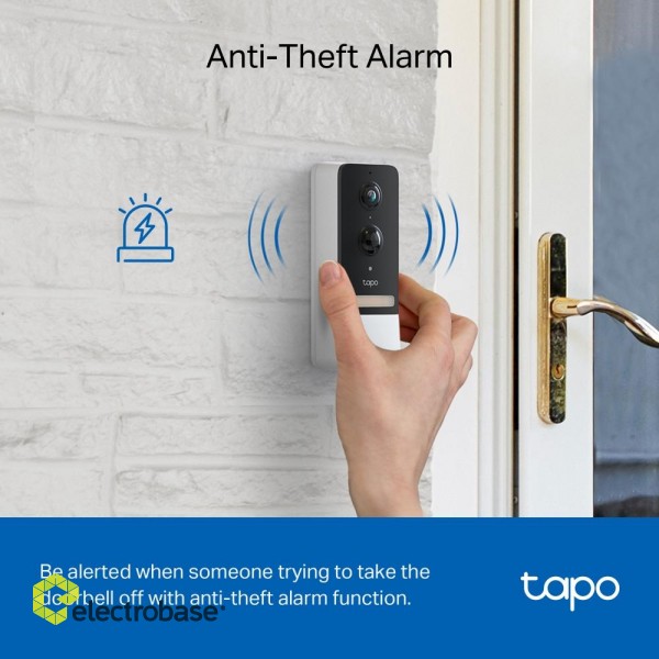 TP-LINK | Tapo Smart Battery Video Doorbell | Tapo D230S1 фото 3