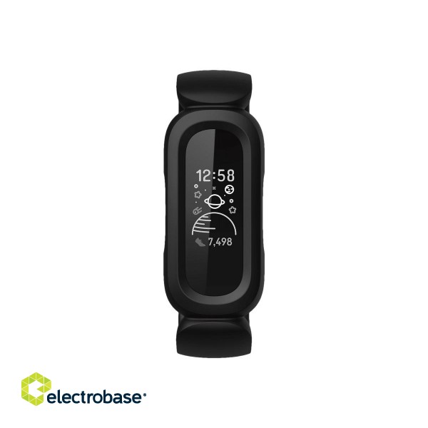 Fitbit | Ace 3 | Fitness tracker | OLED | Touchscreen | Waterproof | Bluetooth | Black/Racer Red image 2