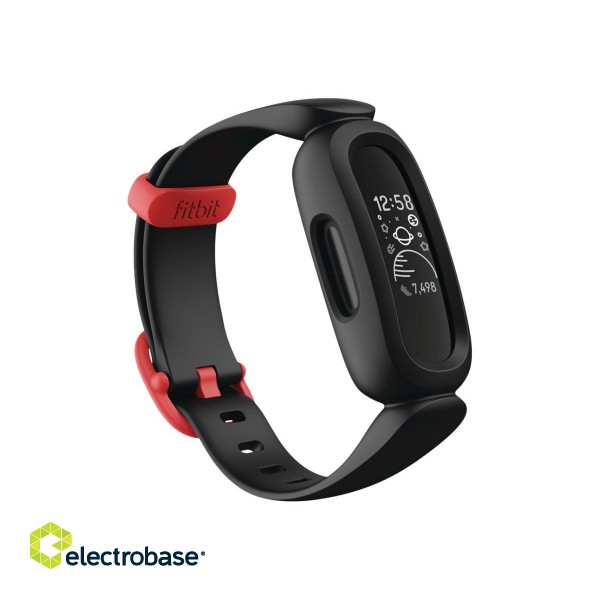 Fitbit | Ace 3 | Fitness tracker | OLED | Touchscreen | Waterproof | Bluetooth | Black/Racer Red image 4