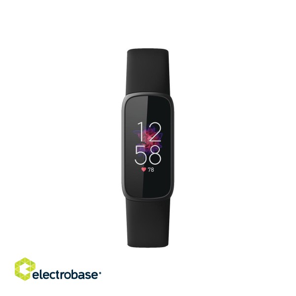 Fitbit | Luxe | Fitness tracker | Touchscreen | Heart rate monitor | Activity monitoring 24/7 | Waterproof | Bluetooth | Black/Black фото 2