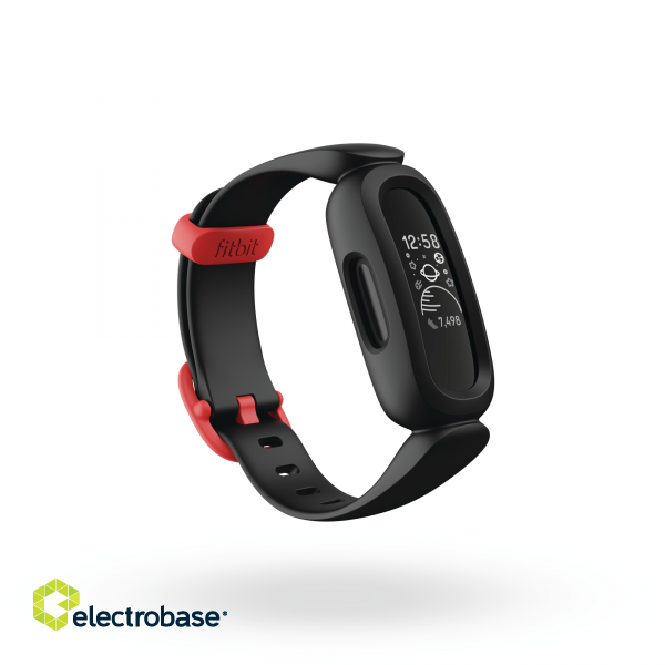 Fitbit | Ace 3 | Fitness tracker | OLED | Touchscreen | Waterproof | Bluetooth | Black/Racer Red image 1