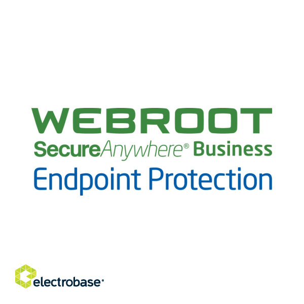Webroot | Business Endpoint Protection with GSM Console | Antivirus Business Edition | 1 year(s) | License quantity 10-99 user(s) paveikslėlis 1