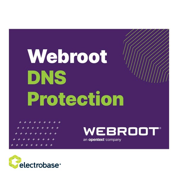 Webroot | DNS Protection with GSM Console | 2 year(s) | License quantity 1-9 user(s) paveikslėlis 2