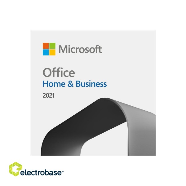 Microsoft | Office Home and Business 2021 | T5D-03485 | ESD | 1 PC/Mac user(s) | License term  year(s) | All Languages | EuroZone image 2