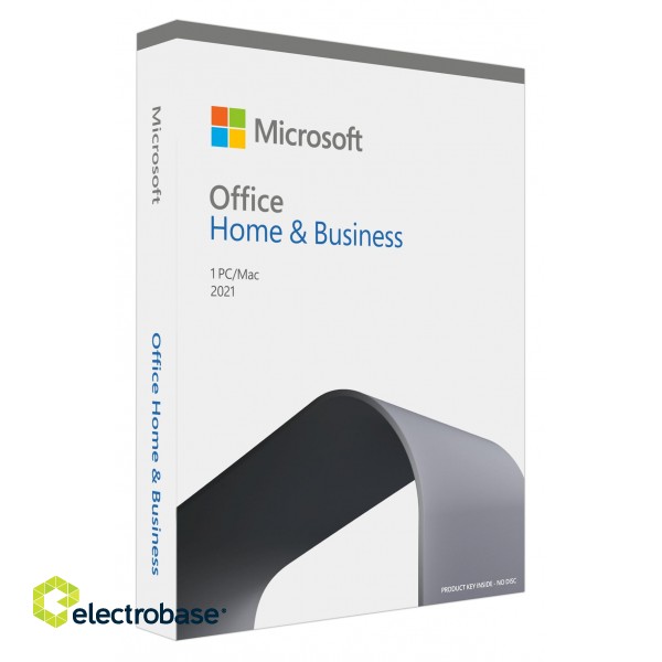 Microsoft | Office Home and Business 2021 | T5D-03511 | FPP | 1 PC/Mac user(s) | English | EuroZone Medialess image 1