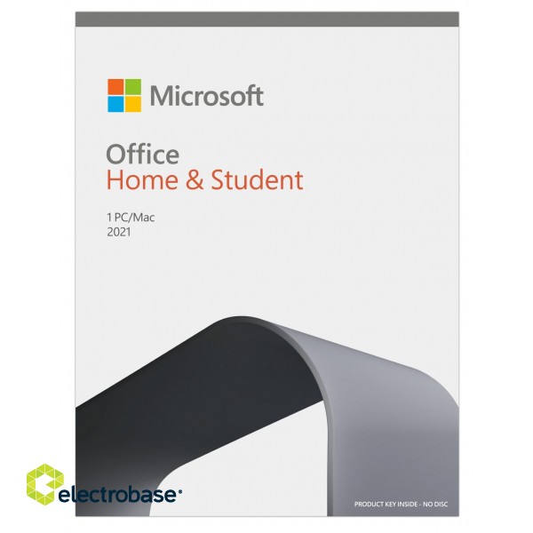 Microsoft | Office Home and Student 2021 | 79G-05388 | FPP | License term  year(s) | English | EuroZone Medialess image 4