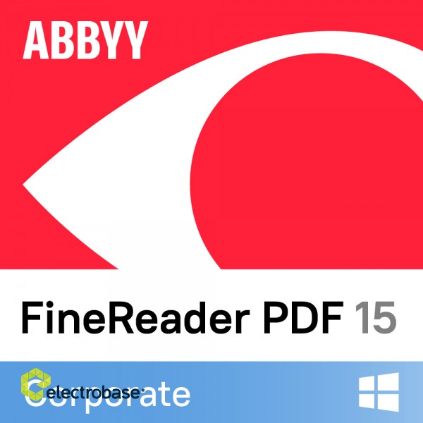 FineReader PDF 15 Corporate | Single User License (ESD) | 1 year(s) | 1 user(s) image 1