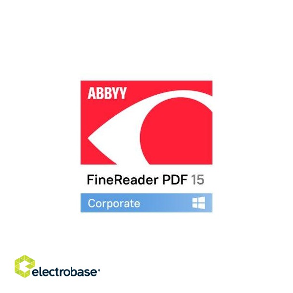 FineReader PDF 15 Corporate | Single User License (ESD) | 3 year(s) | 1 user(s) image 2