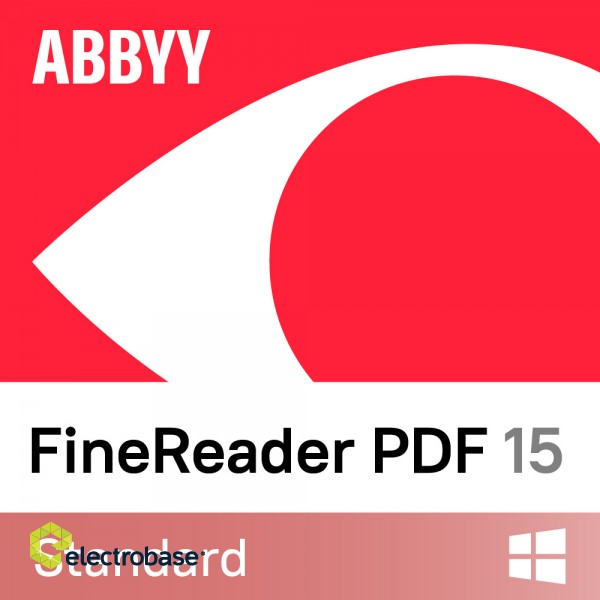 FineReader PDF 15 Standard | Single User License (ESD) | 3 year(s) | 1 user(s) image 1
