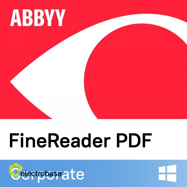 FineReader PDF Corporate | Volume License (per Seat) | 1 year(s) | 26-50 user(s) paveikslėlis 1