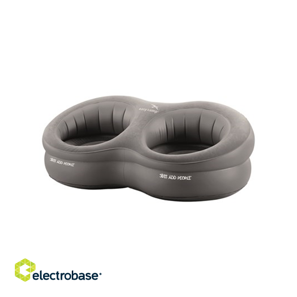 Easy Camp | Movie seat Double | Comfortable sitting position Easy to inflate/deflate Soft flocked sitting surface image 1