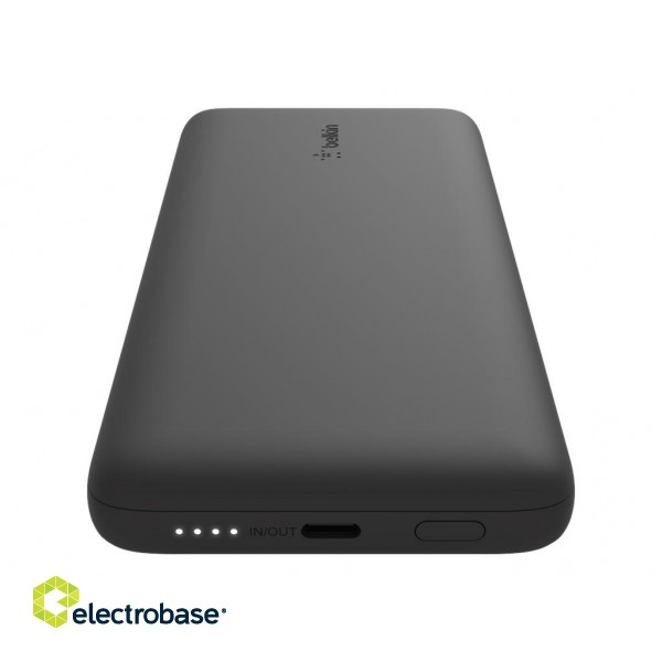 Belkin | BOOST CHARGE Plus Power Bank | 10000 mAh | Integrated LTG and USB-C cables | Black фото 9
