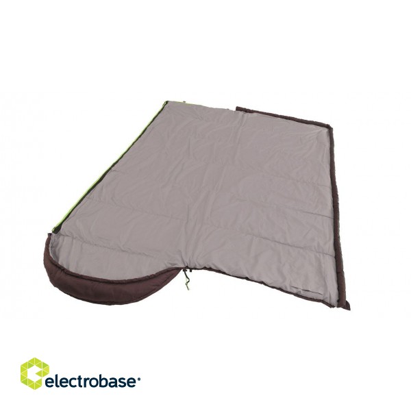 Outwell | Campion Lux Aubergine | Sleeping Bag | 225 x 85 cm | L-shape | Purple paveikslėlis 7