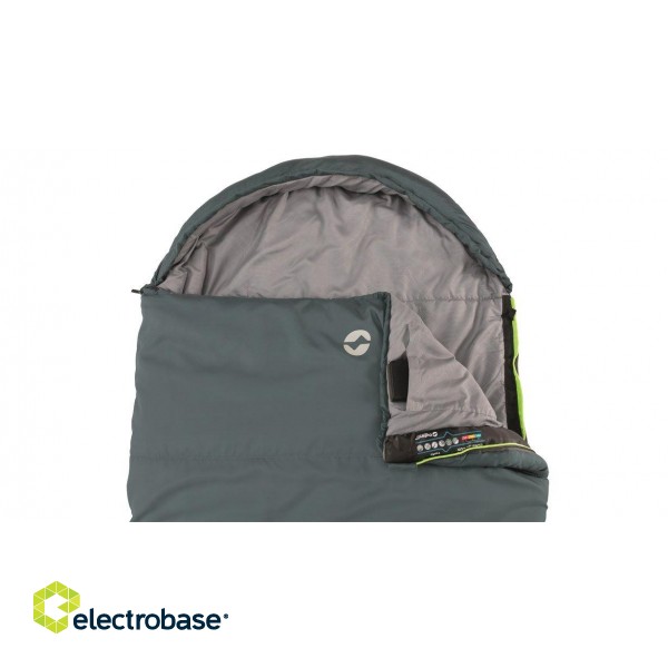 Outwell | Campion Lux Teal | Sleeping Bag | 225 x 85  cm | 2 way open - auto lock фото 5