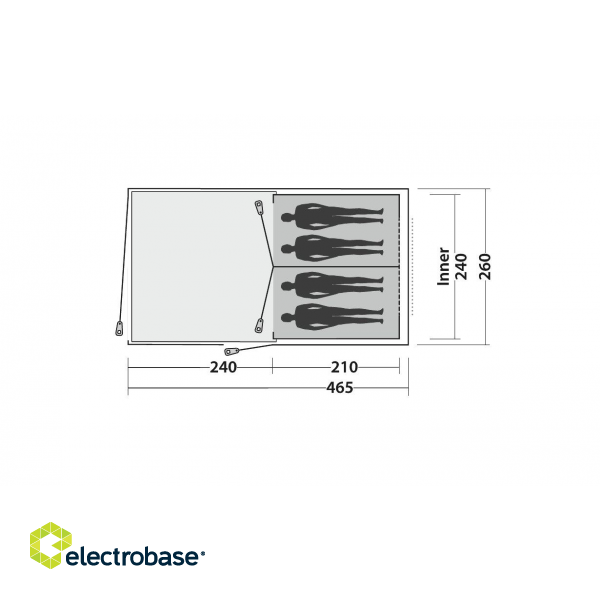 Easy Camp | Tent | Galaxy 400 | 4 person(s) image 4