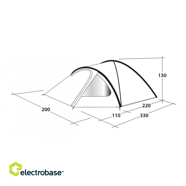 Outwell | Tent | Cloud 3 | 3 person(s) image 8