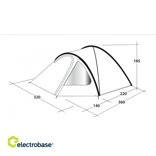 Outwell | Tent | Cloud 5 | 5 person(s) paveikslėlis 8