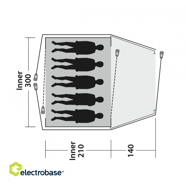 Outwell | Cloud 5 | Tent | 5 person(s) image 9