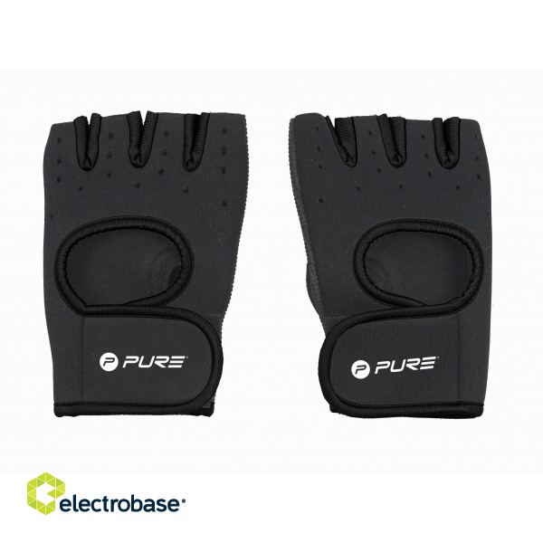 Pure2Improve | Fitness Gloves | Black image 1