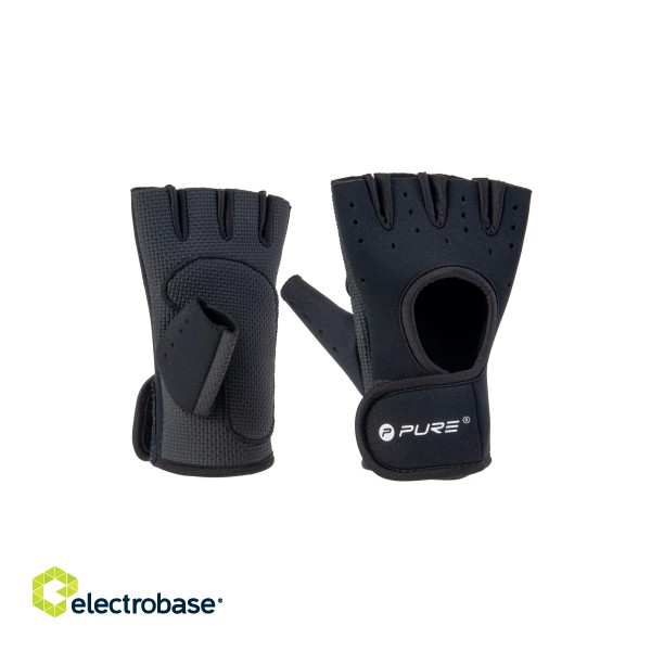 Pure2Improve | Fitness Gloves | Black image 2
