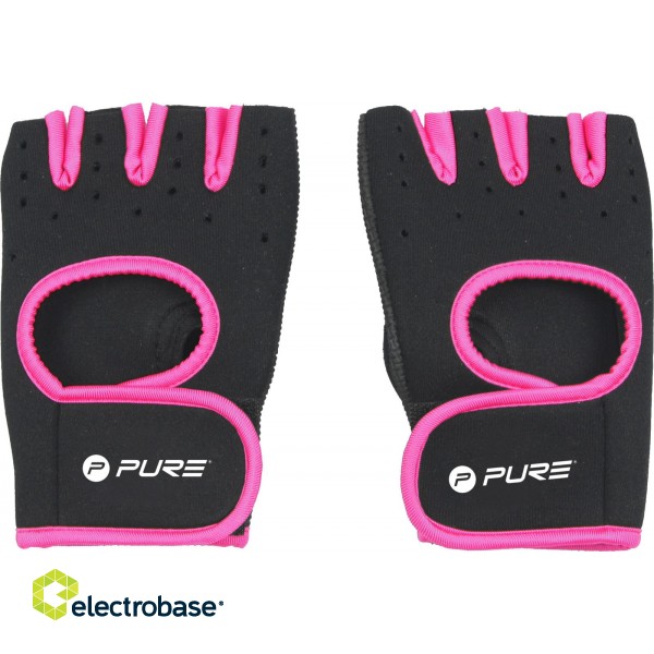 Pure2Improve | Fitness Gloves | Black/Pink image 4