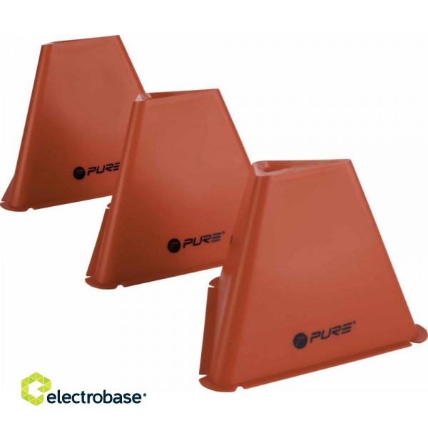 Pure2Improve | Triangle Cones Set of 6 | Red image 3