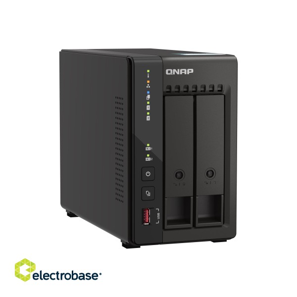 QNAP | 2-Bay desktop NAS | TS-253E-8G | Intel Celeron | J6412 4-core | Processor frequency 2.6 GHz | 8 GB image 6