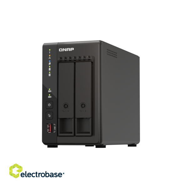 QNAP | 2-Bay desktop NAS | TS-253E-8G | Intel Celeron | J6412 4-core | Processor frequency 2.6 GHz | 8 GB image 1