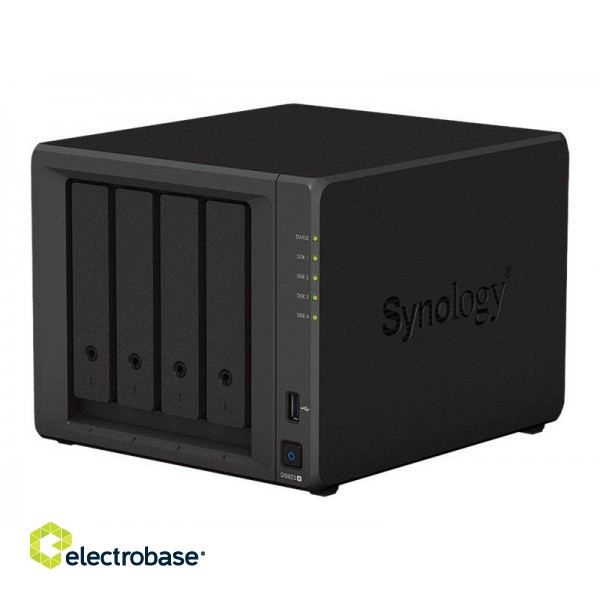 Synology | 4-Bay | DS923+ | Up to 4 HDD/SSD Hot-Swap | AMD | Ryzen R1600 | Processor frequency 2.6 GHz | 4 GB image 2