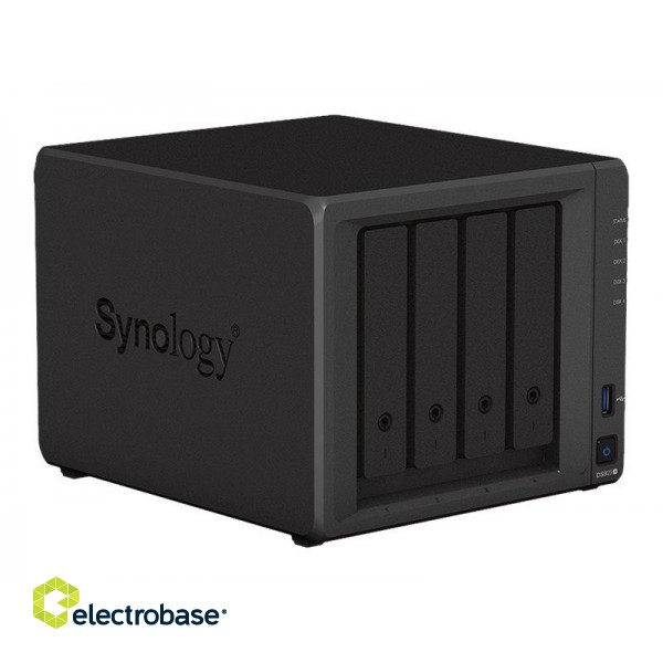 Synology | 4-Bay | DS923+ | Up to 4 HDD/SSD Hot-Swap | AMD | Ryzen R1600 | Processor frequency 2.6 GHz | 4 GB image 4