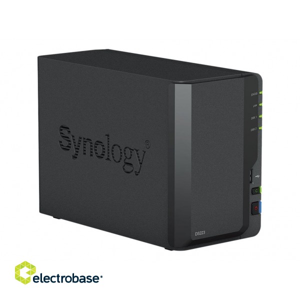 Synology | DS223 | Up to 2 HDD/SSD Hot-Swap | Realtek | RTD1619B | Processor frequency 1.7 GHz | 2 GB | DDR4 image 4