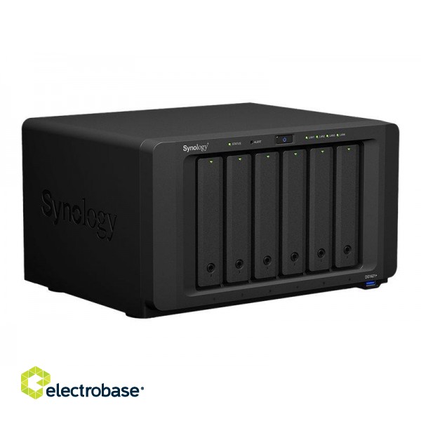 Synology | Tower NAS | DS1621+ | up to 6 HDD/SSD Hot-Swap | AMD Ryzen | Ryzen V1500B Quad Core | Processor frequency 2.2 GHz | 4 GB | DDR4 фото 6