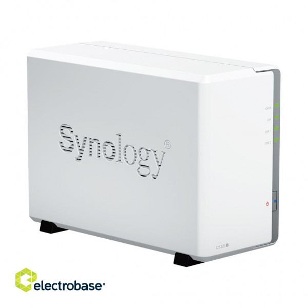 Synology | Tower NAS | DS223j | up to 2 HDD/SSD | Realtek | RTD1619B | Processor frequency 1.7 GHz | 1 GB | DDR4 paveikslėlis 7