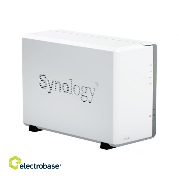 Synology | Tower NAS | DS223j | up to 2 HDD/SSD | Realtek | RTD1619B | Processor frequency 1.7 GHz | 1 GB | DDR4 paveikslėlis 6