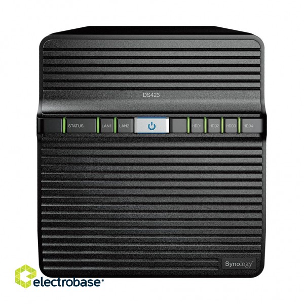 Synology | Tower NAS | DS423 | up to 4 HDD/SSD | Realtek | RTD1619B | Processor frequency 1.7 GHz | 2 GB | DDR4 image 3