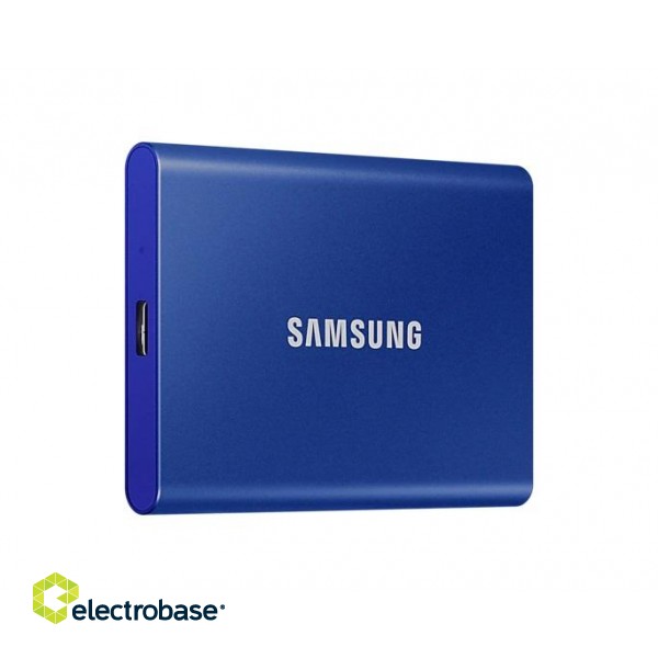 Portable SSD | T7 | 2000 GB | N/A " | USB 3.2 | Blue фото 3