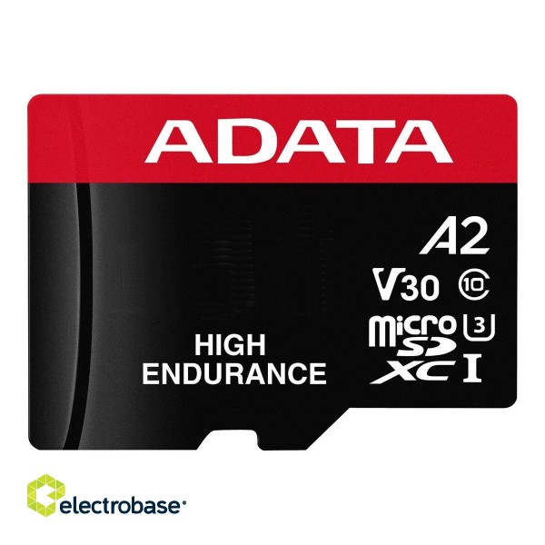 ADATA | AUSDX128GUI3V30SHA2-RA1 Memory Card | 128 GB | MicroSDXC | Flash memory class 10 | Adapter paveikslėlis 2