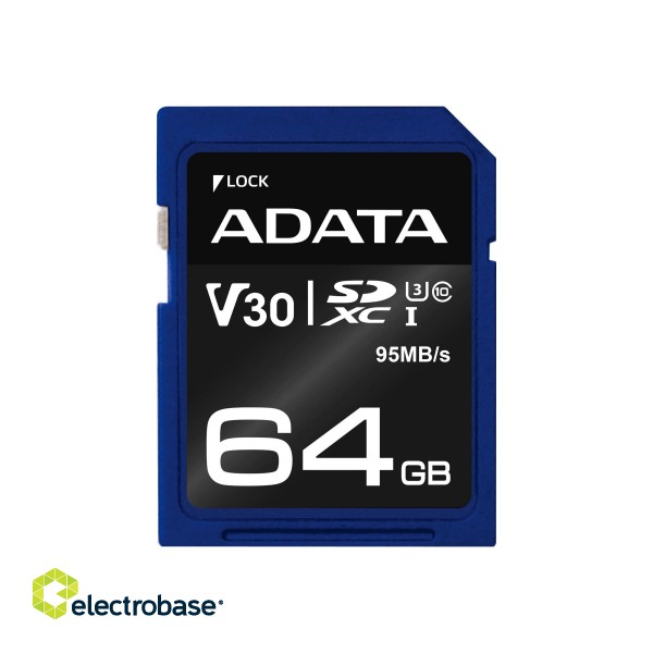 ADATA | Premier Pro | UHS-I | 64 GB | SDXC | Flash memory class 10 image 2