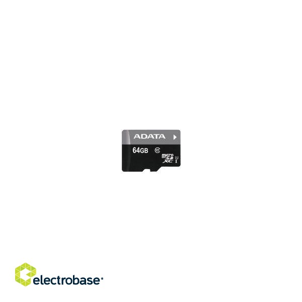 ADATA | Premier UHS-I | 64 GB | MicroSDXC | Flash memory class 10 | SD adapter фото 3