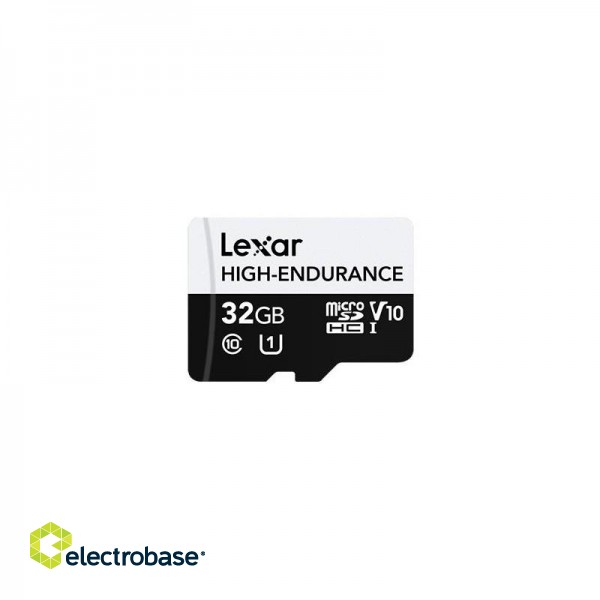 Lexar | Flash Memory Card | High-Endurance | 32 GB | microSDHC | Flash memory class UHS-I