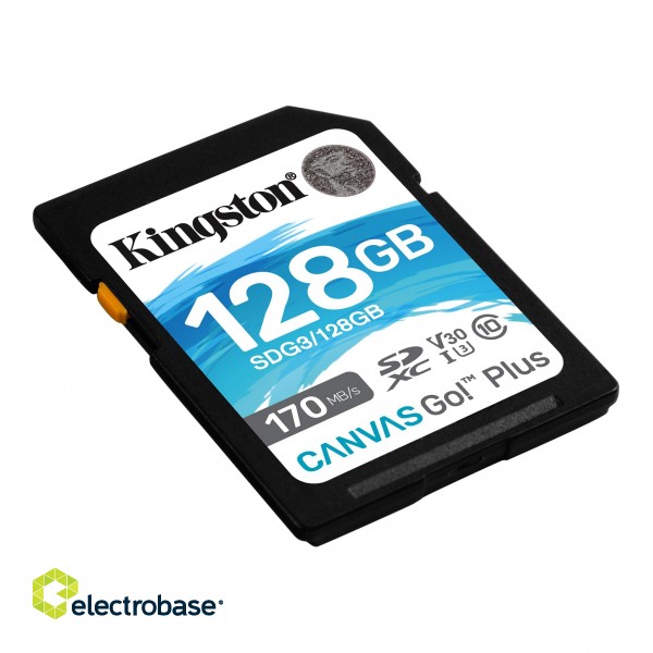 Kingston | Canvas Go! Plus | 128 GB | SD | Flash memory class 10 image 3