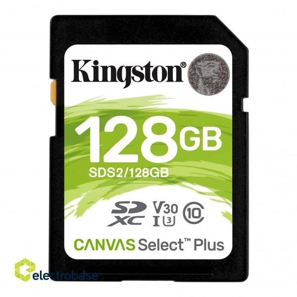 Kingston | Canvas Select Plus | 128 GB | SDHC | Flash memory class 10 фото 1