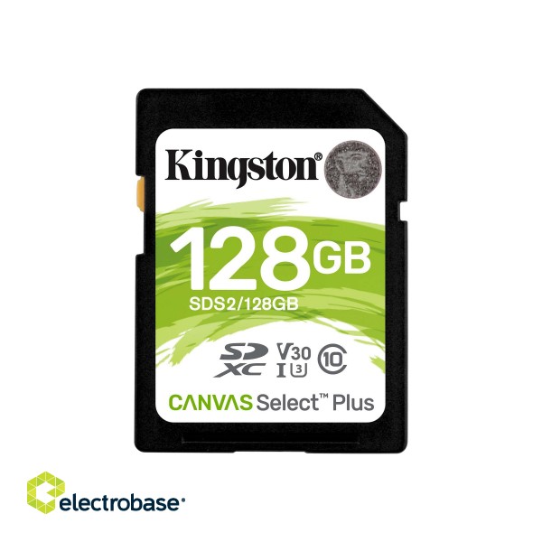 Kingston | Canvas Select Plus | 128 GB | SDHC | Flash memory class 10 фото 3