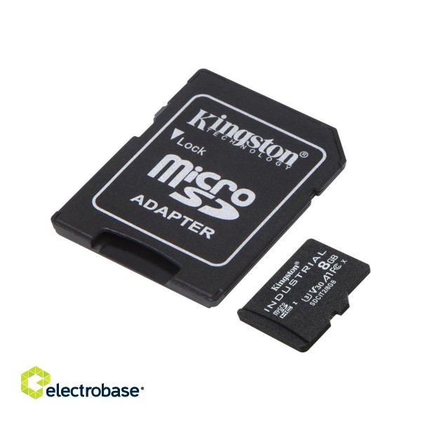 Kingston | UHS-I | 8 GB | microSDHC/SDXC Industrial Card | Flash memory class Class 10 image 4